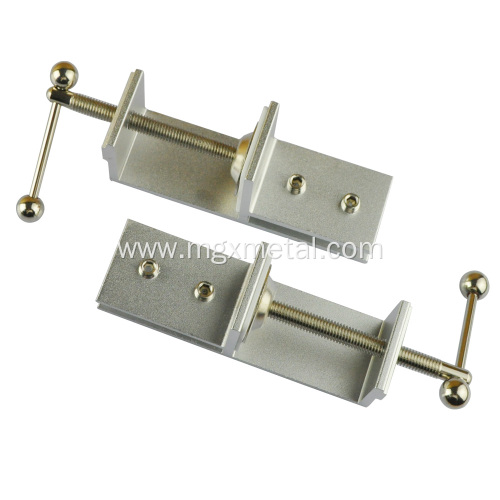 Standard Clear Anodized Acrylic Divider Metal Table Clamp